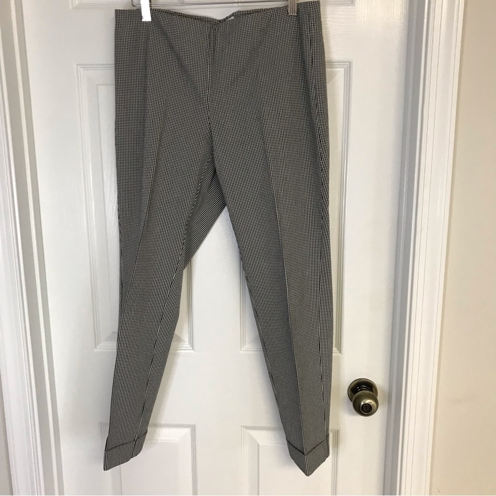 Jjill black/white mini houndstooth pull-on skinny NWOT premium bi-stretch